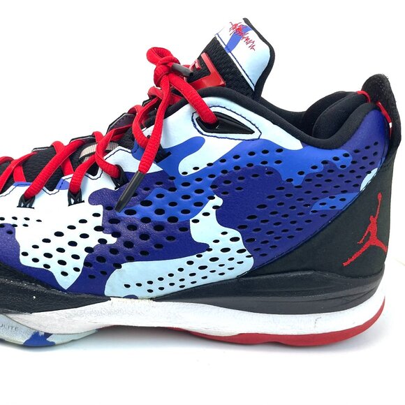 Jordan CP3.VII Clippers Camo Mens Shoes Blue /Black Sneakers 616805-012 Size 12 - Picture 7 of 12